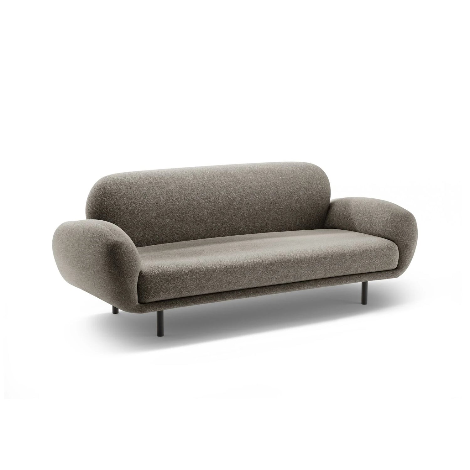 Poppy 2,5-Sitzer Sofa aus Boucle (Baloo 2084) in Grau, 178x72 cm – Bild 4