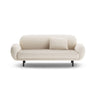Poppy 2,5-Sitzer Sofa aus Chenille (SILENCIO 06) in Leichtes Beige, 178x72 cm – Bild 1