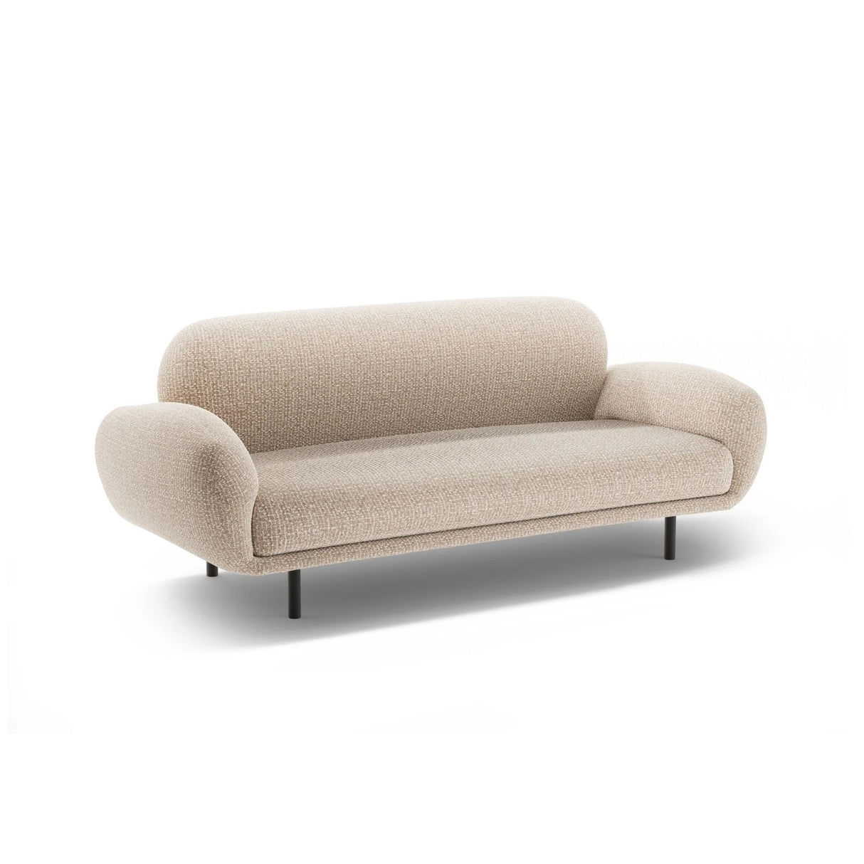 Poppy 2,5-Sitzer Sofa aus Chenille (SILENCIO 10) in Sand, 178x72 cm – Bild 4