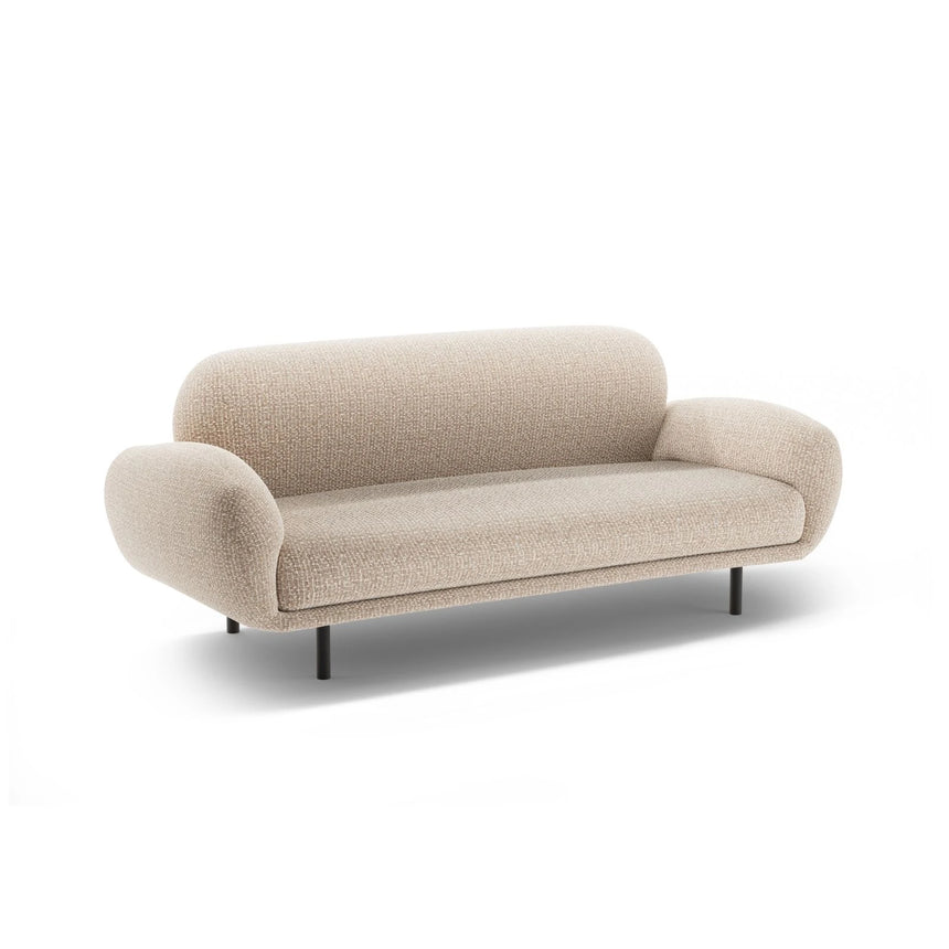 Poppy 2,5-Sitzer Sofa aus Chenille (SILENCIO 10) in Sand, 178x72 cm – Bild 4