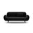 Poppy 2,5-Sitzer Sofa aus Samt (Casino Black) in Schwarz, 178x72 cm – Bild 1
