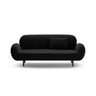 Poppy 2,5-Sitzer Sofa aus Samt (Casino Black) in Schwarz, 178x72 cm – Bild 1