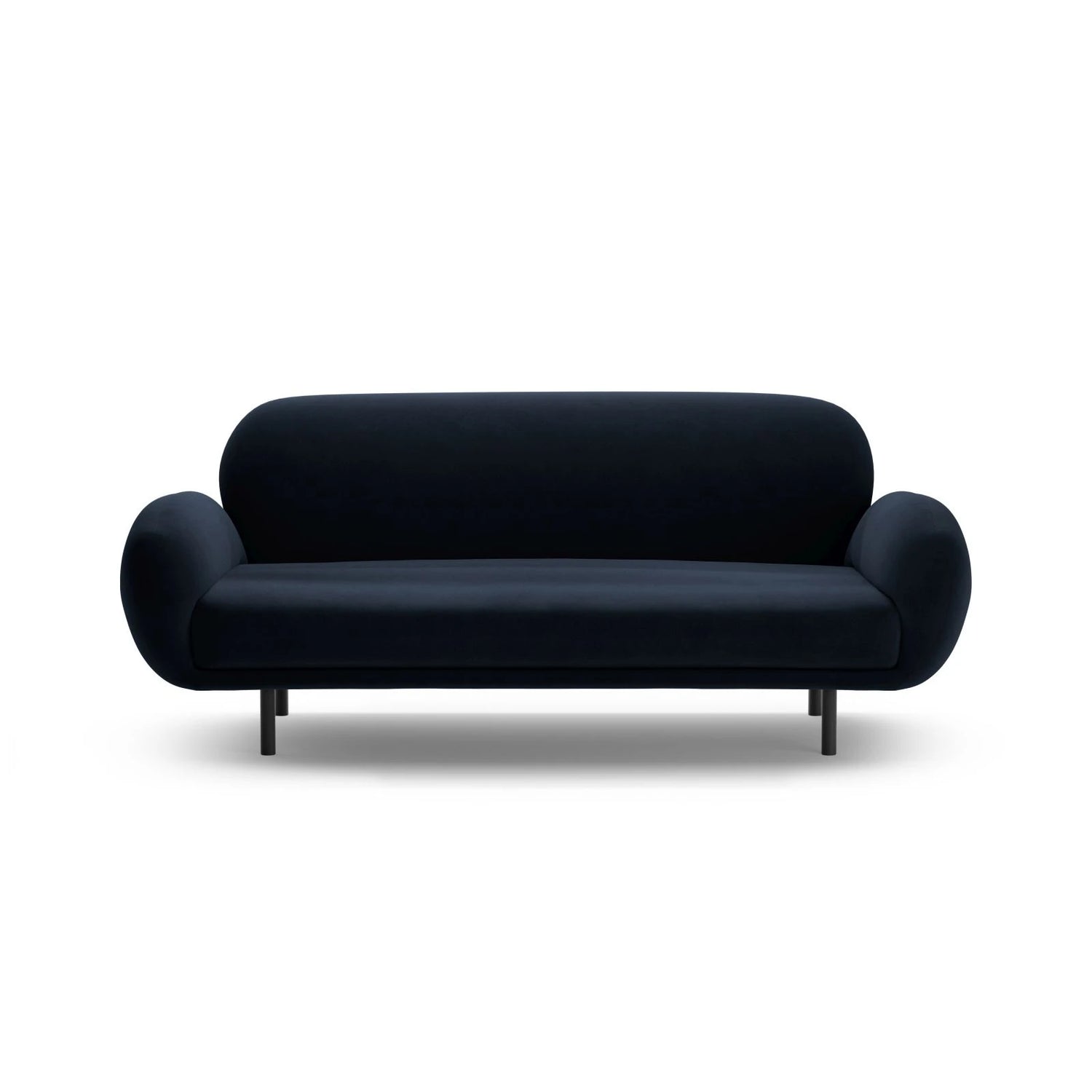 Poppy 2,5-Sitzer Sofa aus Samt (Casino Deep Blue) in Königsblau, 178x72 cm – Bild 3