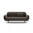 Poppy 2,5-Sitzer Sofa aus Samt (Casino Ebony) in Ebenholz, 178x72 cm – Bild 1