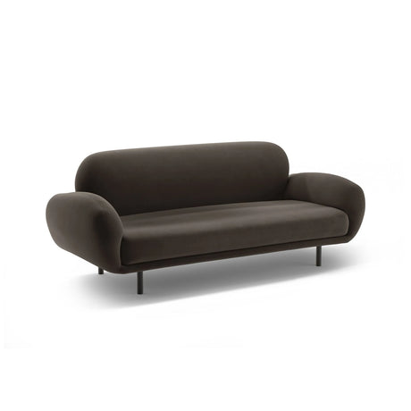 Poppy 2,5-Sitzer Sofa aus Samt (Casino Ebony) in Ebenholz, 178x72 cm – Bild 4