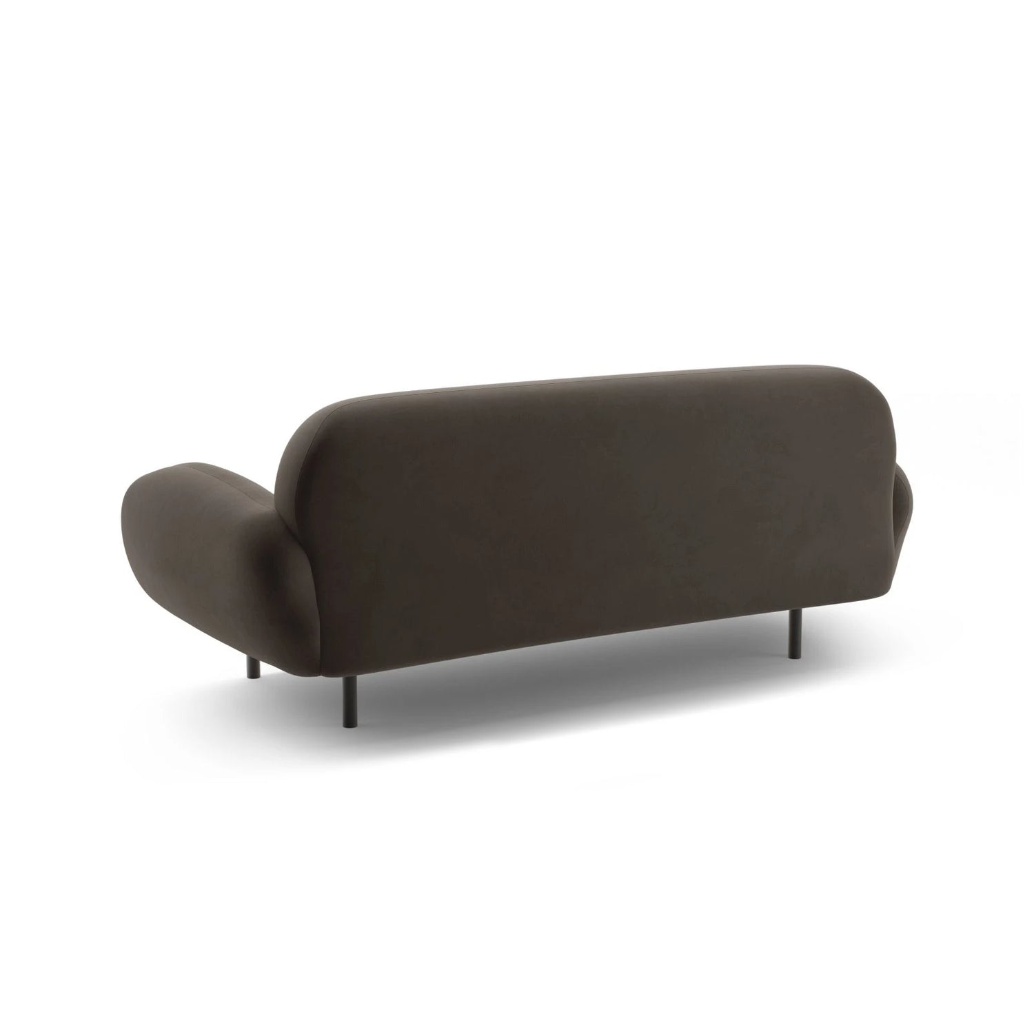 Poppy 2,5-Sitzer Sofa aus Samt (Casino Ebony) in Ebenholz, 178x72 cm – Bild 5