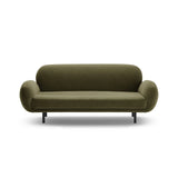 Poppy 2,5-Sitzer Sofa aus Samt (Casino Forest) in Hellgrün, 178x72 cm – Bild 3