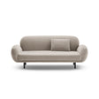 Poppy 2,5-Sitzer Sofa aus Samt (Casino Pearl) in Leichtes Beige, 178x72 cm – Bild 1