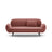 Poppy 2,5-Sitzer Sofa aus Samt (Casino Salmon) in Flamingo, 178x72 cm – Bild 1