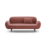 Poppy 2,5-Sitzer Sofa aus Samt (Casino Salmon) in Flamingo, 178x72 cm – Bild 1