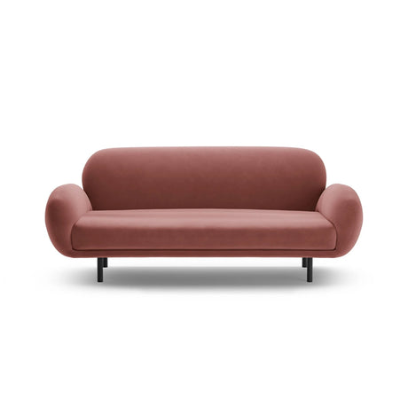 Poppy 2,5-Sitzer Sofa aus Samt (Casino Salmon) in Flamingo, 178x72 cm – Bild 3