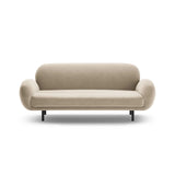 Poppy 2,5-Sitzer Sofa aus Samt (Casino Sand) in Ecru, 178x72 cm – Bild 3