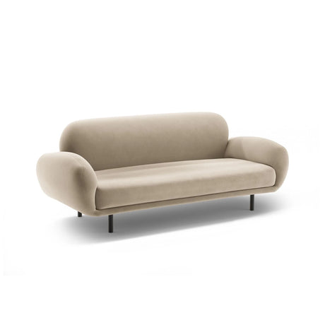 Poppy 2,5-Sitzer Sofa aus Samt (Casino Sand) in Ecru, 178x72 cm – Bild 4