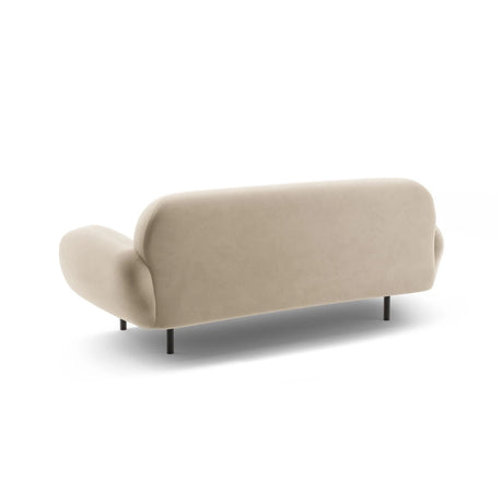 Poppy 2,5-Sitzer Sofa aus Samt (Casino Sand) in Ecru, 178x72 cm – Bild 5