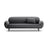 Poppy 3-Sitzer Sofa aus Boucle (Baloo 2083) in Dunkelgrau, 208x72 cm – Bild 1