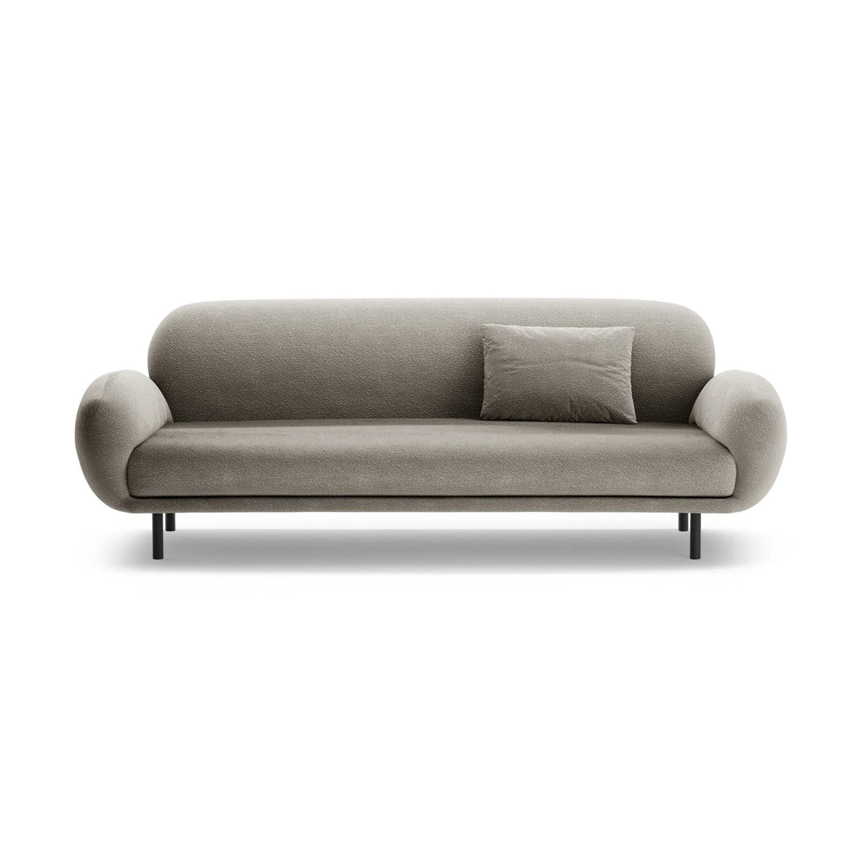 Poppy 3-Sitzer Sofa aus Boucle (Baloo 2084) in Grau, 208x72 cm – Bild 1