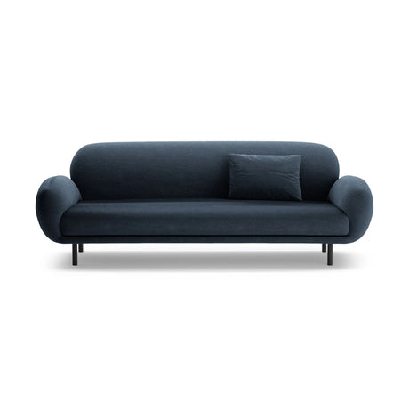 Poppy 3-Sitzer Sofa aus Boucle (Baloo 2088) in Dunkelblau, 208x72 cm – Bild 1