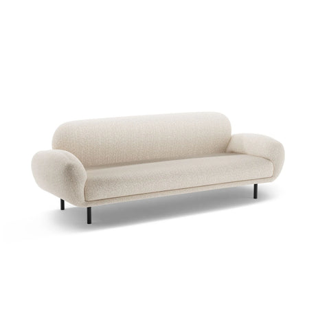 Poppy 3-Sitzer Sofa aus Chenille (SILENCIO 06) in Leichtes Beige, 208x72 cm – Bild 4