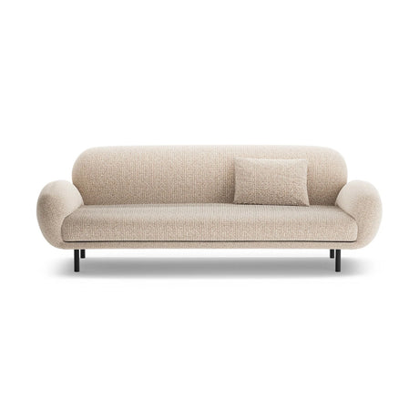 Poppy 3-Sitzer Sofa aus Chenille (SILENCIO 10) in Sand, 208x72 cm – Bild 1