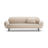 Poppy 3-Sitzer Sofa aus Chenille (SILENCIO 10) in Sand, 208x72 cm – Bild 1