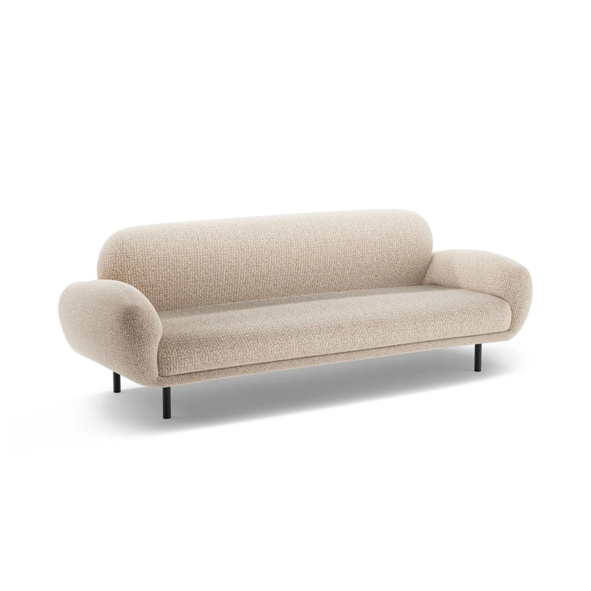 Poppy 3-Sitzer Sofa aus Chenille (SILENCIO 10) in Sand, 208x72 cm – Bild 4