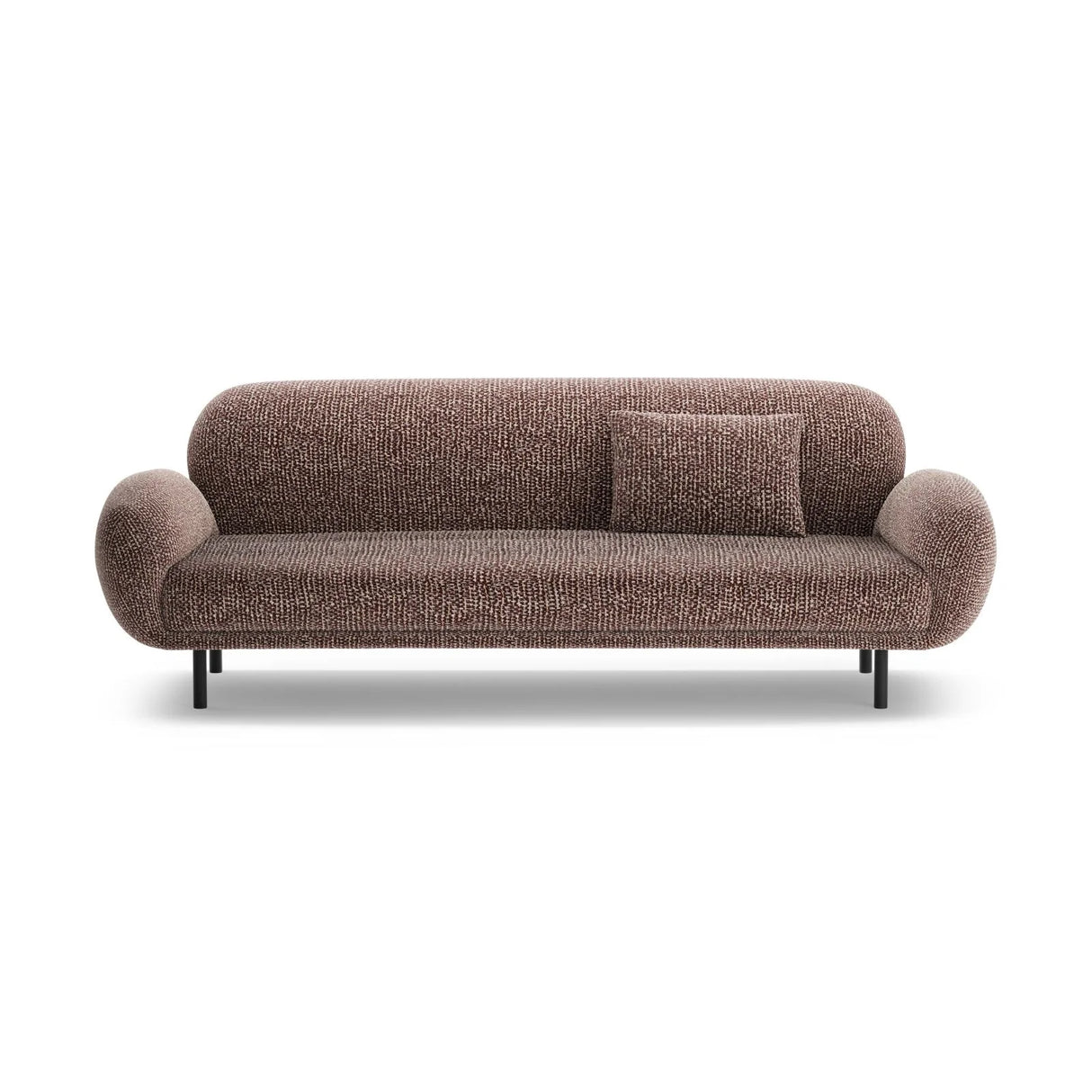 Poppy 3-Sitzer Sofa aus Chenille (SILENCIO 27) in Braun, 208x72 cm – Bild 1