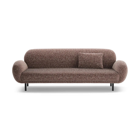 Poppy 3-Sitzer Sofa aus Chenille (SILENCIO 27) in Braun, 208x72 cm – Bild 1