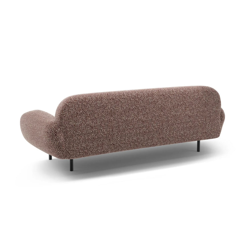 Poppy 3-Sitzer Sofa aus Chenille (SILENCIO 27) in Braun, 208x72 cm – Bild 5