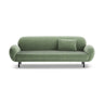 Poppy 3-Sitzer Sofa aus Chenille (SILENCIO 34) in Grün, 208x72 cm – Bild 1
