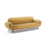 Poppy 3-Sitzer Sofa aus Chenille (SILENCIO 53) in Senf, 208x72 cm – Bild 4