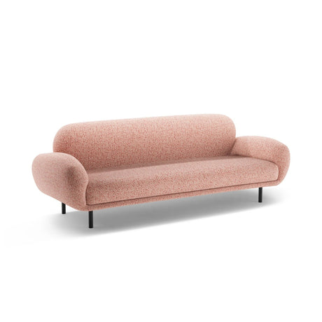 Poppy 3-Sitzer Sofa aus Chenille (SILENCIO 60) in Rosa, 208x72 cm – Bild 4