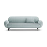 Poppy 3-Sitzer Sofa aus Chenille (SILENCIO 72) in Gedämpftes Blau, 208x72 cm – Bild 1
