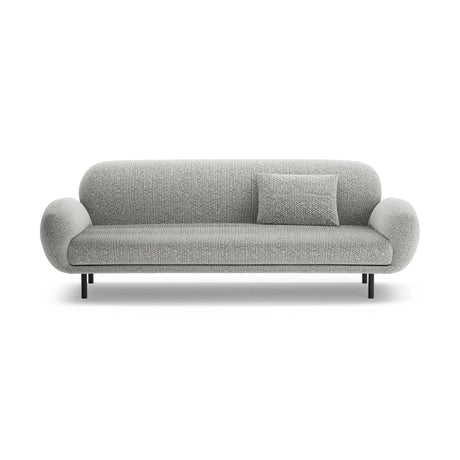 Poppy 3-Sitzer Sofa aus Chenille (SILENCIO 86) in Grau, 208x72 cm – Bild 1