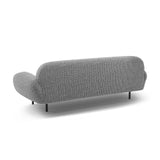 Poppy 3-Sitzer Sofa aus Chenille (SILENCIO 97) in Dunkelgrau, 208x72 cm – Bild 5