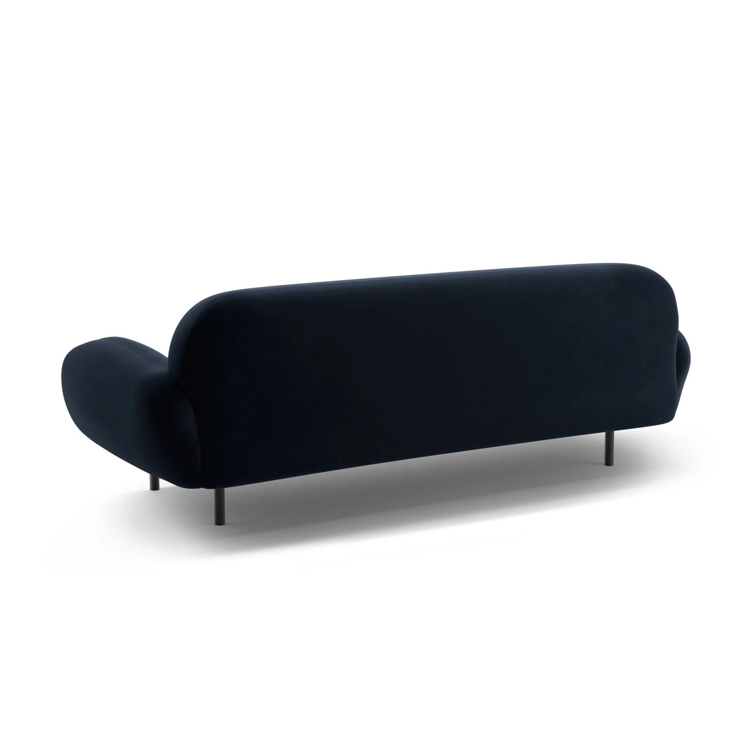 Poppy 3-Sitzer Sofa aus Samt (Casino Deep Blue) in Königsblau, 208x72 cm – Bild 5