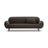 Poppy 3-Sitzer Sofa aus Samt (Casino Ebony) in Ebenholz, 208x72 cm – Bild 1