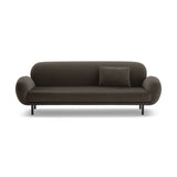 Poppy 3-Sitzer Sofa aus Samt (Casino Ebony) in Ebenholz, 208x72 cm – Bild 1