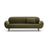 Poppy 3-Sitzer Sofa aus Samt (Casino Forest) in Hellgrün, 208x72 cm – Bild 1
