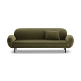 Poppy 3-Sitzer Sofa aus Samt (Casino Forest) in Hellgrün, 208x72 cm – Bild 1