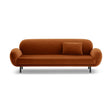 Poppy 3-Sitzer Sofa aus Samt (Casino Terracota) in Terrakotta, 208x72 cm – Bild 1