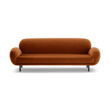 Poppy 3-Sitzer Sofa aus Samt (Casino Terracota) in Terrakotta, 208x72 cm – Bild 3
