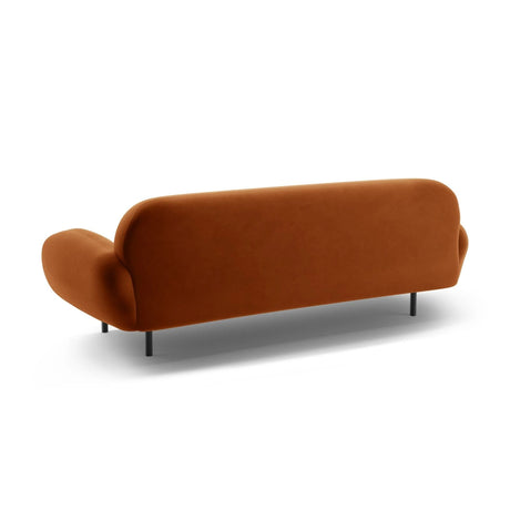 Poppy 3-Sitzer Sofa aus Samt (Casino Terracota) in Terrakotta, 208x72 cm – Bild 5
