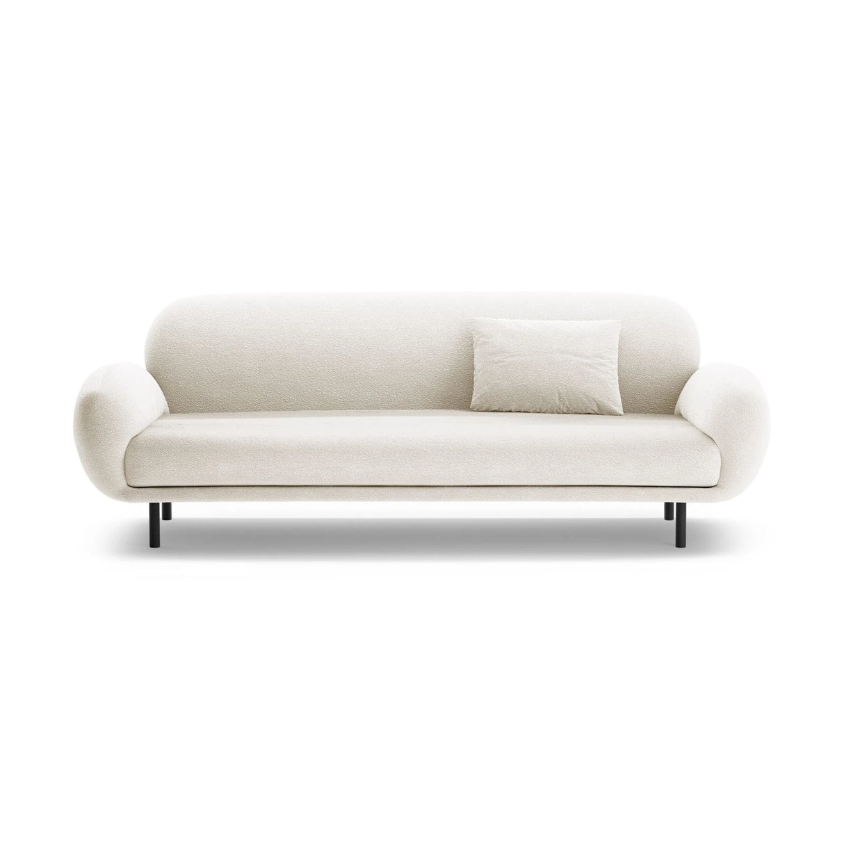 Poppy 3-Sitzer Sofa aus Samt, Chenille oder Boucle, 208x72 cm – Bild 1
