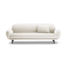 Poppy 3-Sitzer Sofa aus Samt, Chenille oder Boucle, 208x72 cm – Bild 1