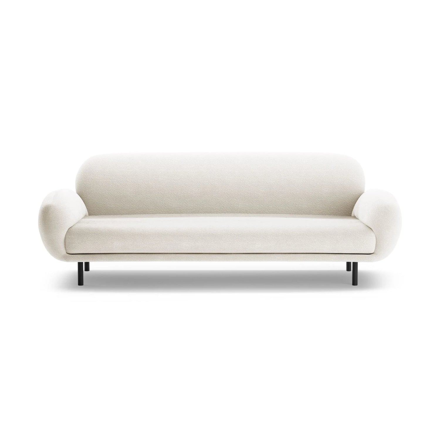Poppy 3-Sitzer Sofa aus Samt, Chenille oder Boucle, 208x72 cm – Bild 3