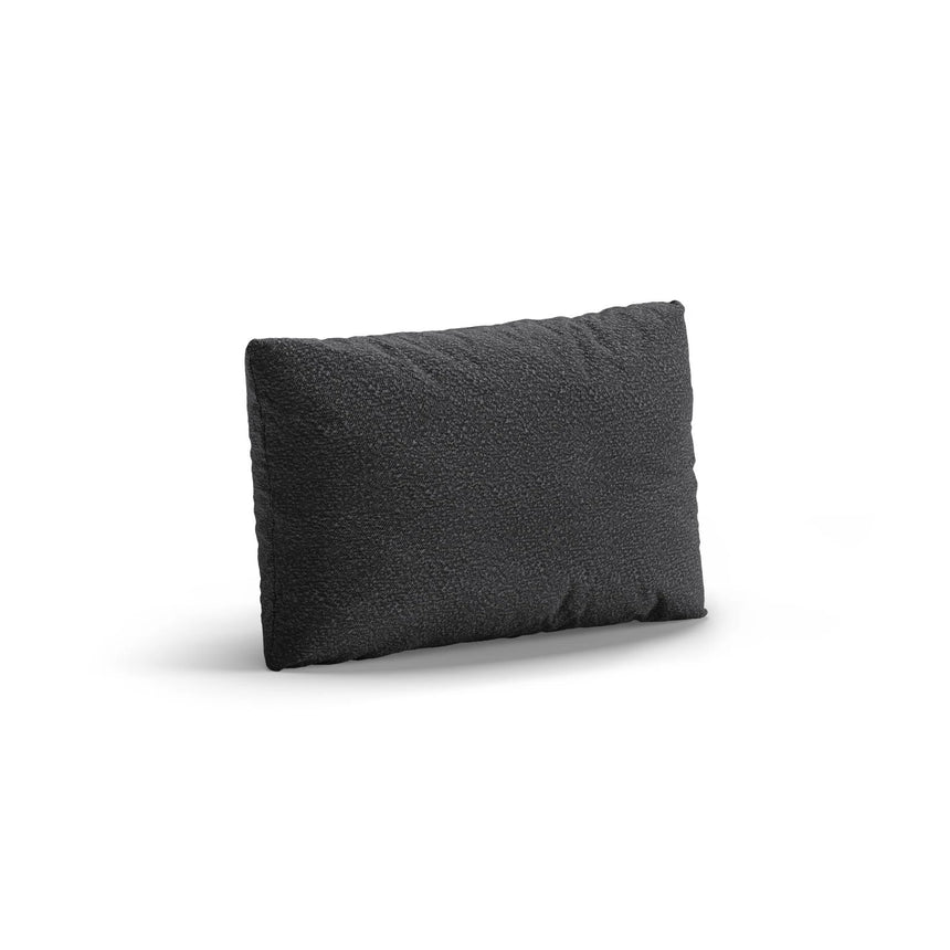 Poppy Kissen aus Boucle (Baloo 2083) in Dunkelgrau, 50x30 cm – Bild 2