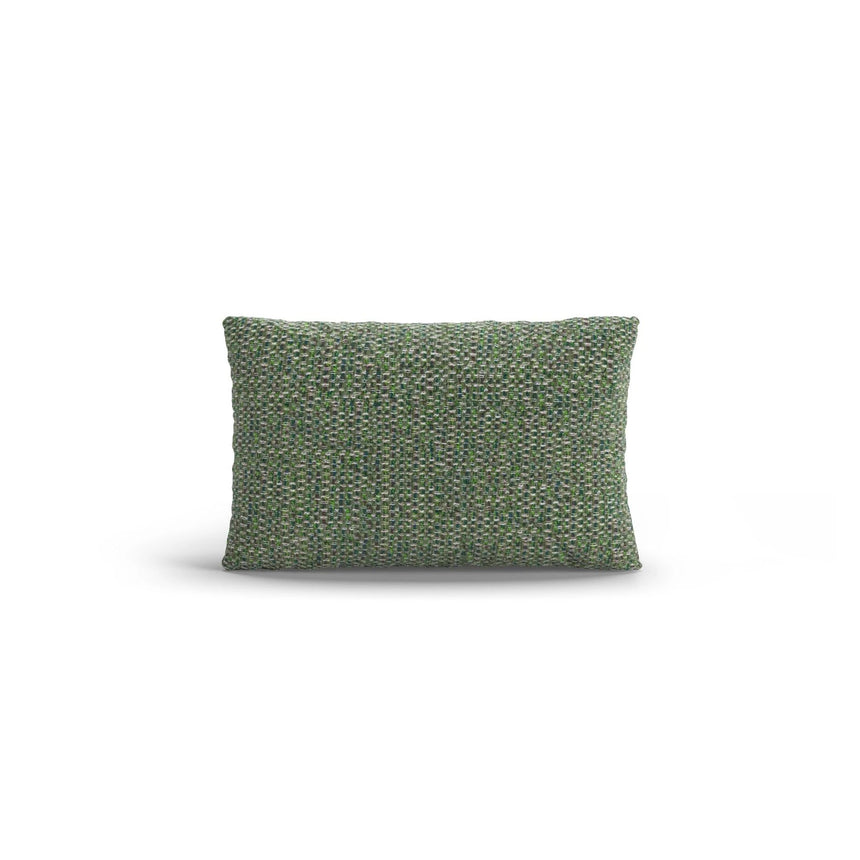 Poppy Kissen aus Chenille (SILENCIO 34) in Grün, 50x30 cm – Bild 1