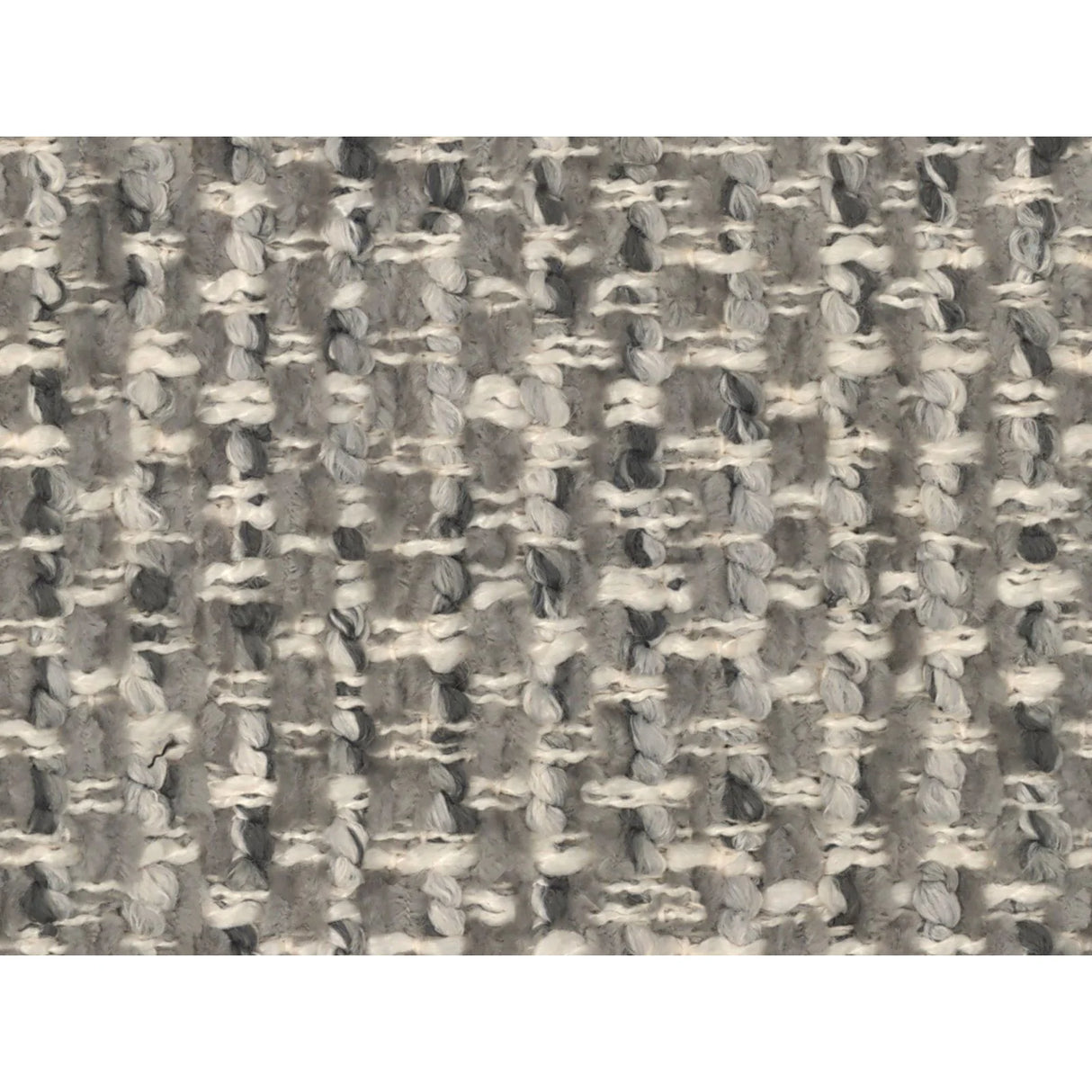 Poppy Kissen aus Chenille (SILENCIO 86) in Grau, 50x30 cm – Bild 3