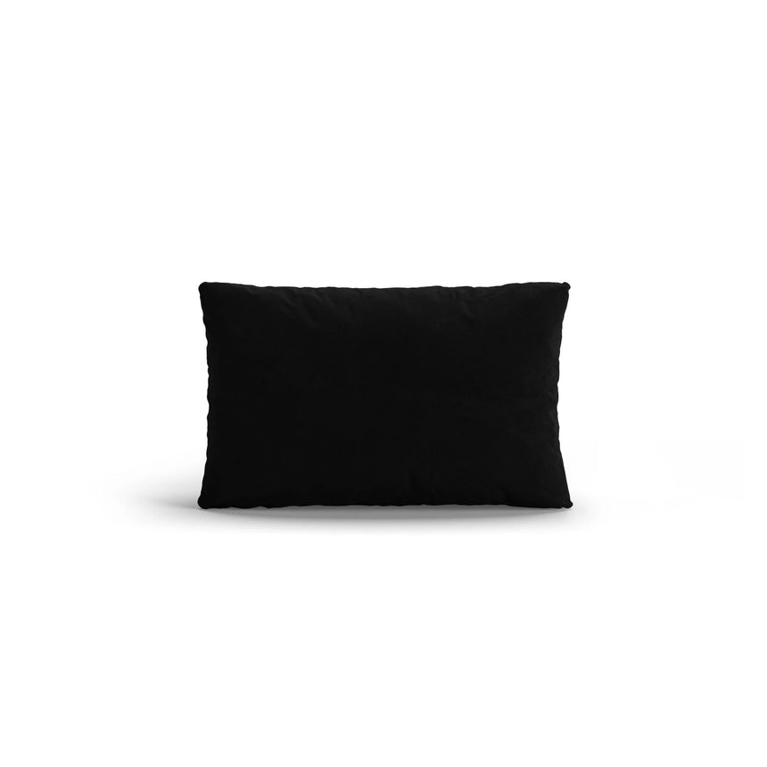 Poppy Kissen aus Samt (Casino Black) in Schwarz, 50x30 cm – Bild 1