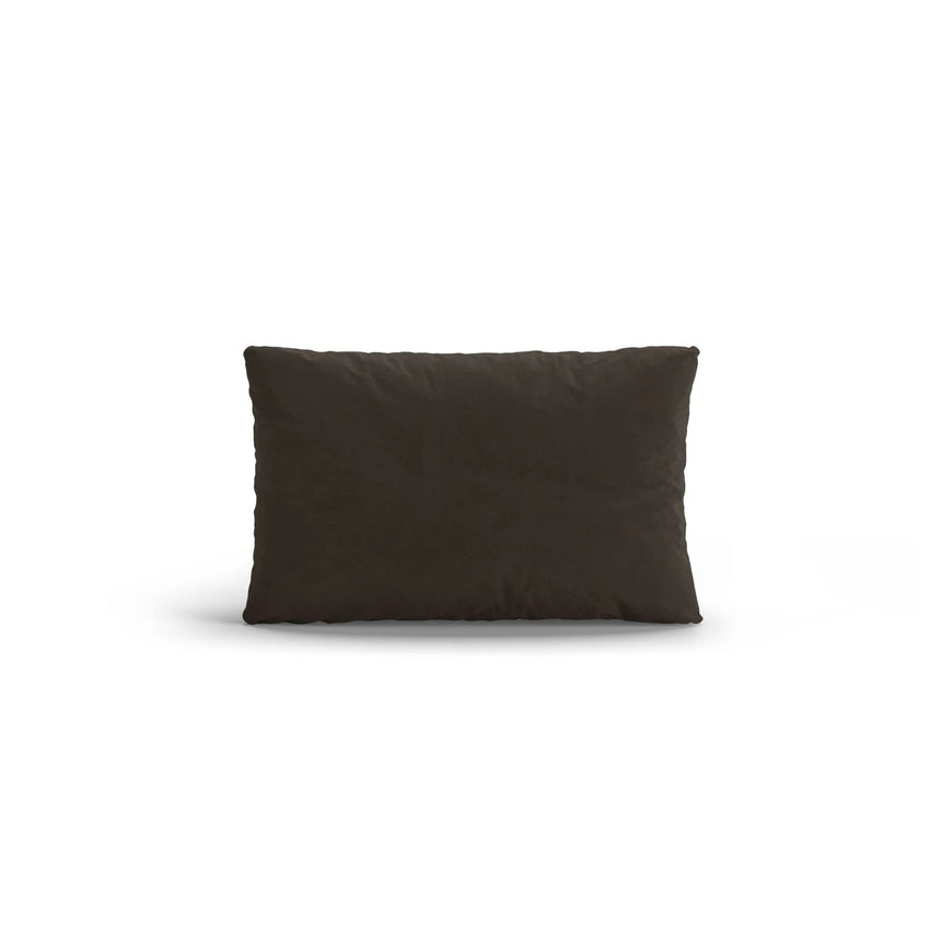 Poppy Kissen aus Samt (Casino Ebony) in Ebenholz, 50x30 cm – Bild 1